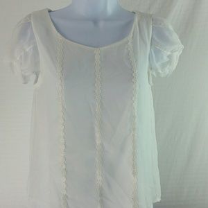 R. Standard white blouse women's top